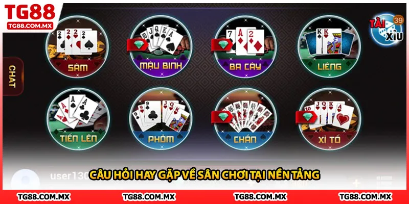 Câu hỏi hay gặp về sân chơi tại nền tảng
